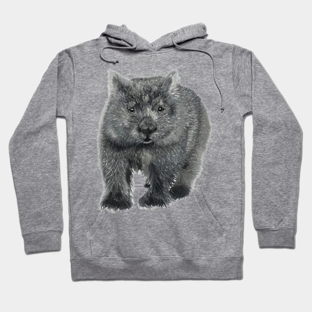 Wombat Sketch Hoodie by Wolf Cove Creations